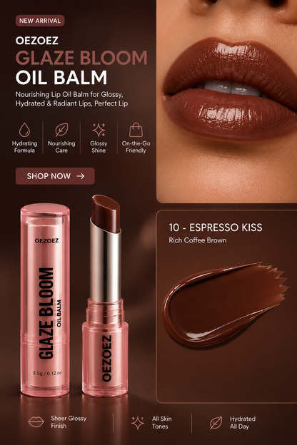 GlazeBloom™ Luxe Lip Oil Balm