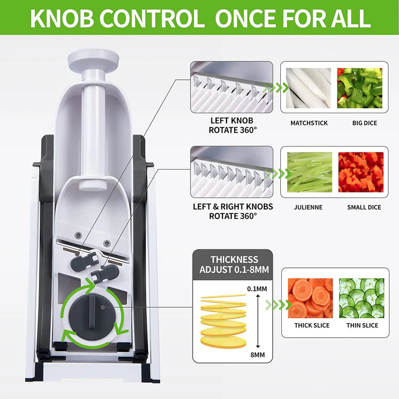 4-in-1 SafeSlice Vegetable Cutter