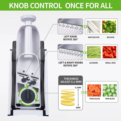 4-in-1 SafeSlice Vegetable Cutter