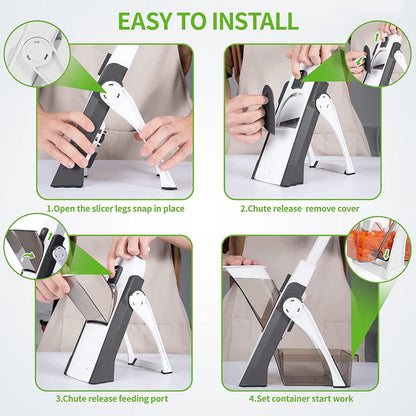 4-in-1 SafeSlice Vegetable Cutter