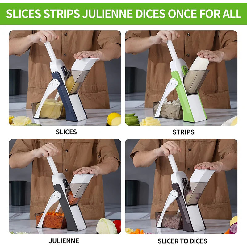 4-in-1 SafeSlice Vegetable Cutter