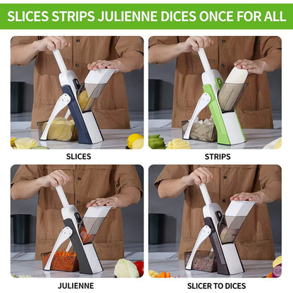 4-in-1 SafeSlice Vegetable Cutter