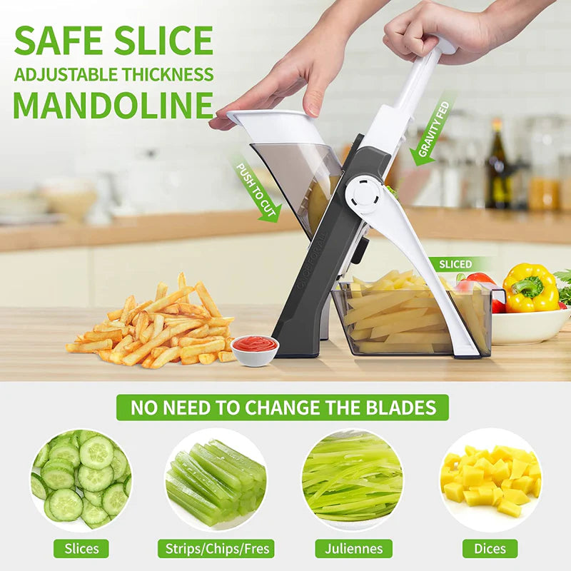 4-in-1 SafeSlice Vegetable Cutter